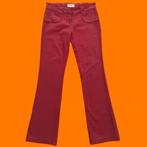 00's vintage red y2k low rise bodycon pants Size 2/3